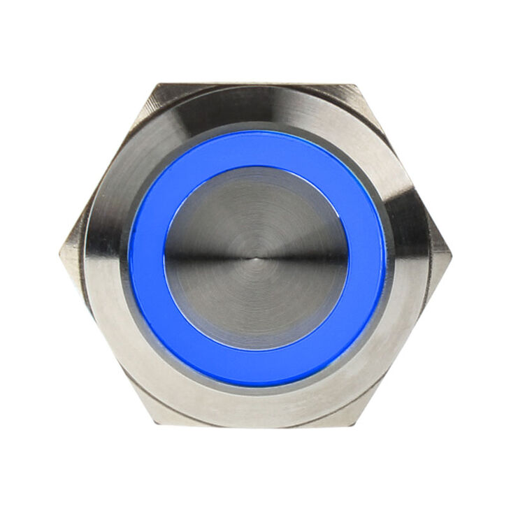 DimasTech Vandalism Button 22mm - Silverline - blue image number 1