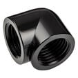 Alphacool Eiszapfen Adapter 90 Grad G1/4 Zoll IG auf G1/4 Zoll IG - schwarz image number null