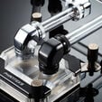 PHANTEKS Glacier Rotary Anschluss 45 Grad G1/4 Zoll AG auf 12mm AD Hardtube - drehbar, chrome silber image number null