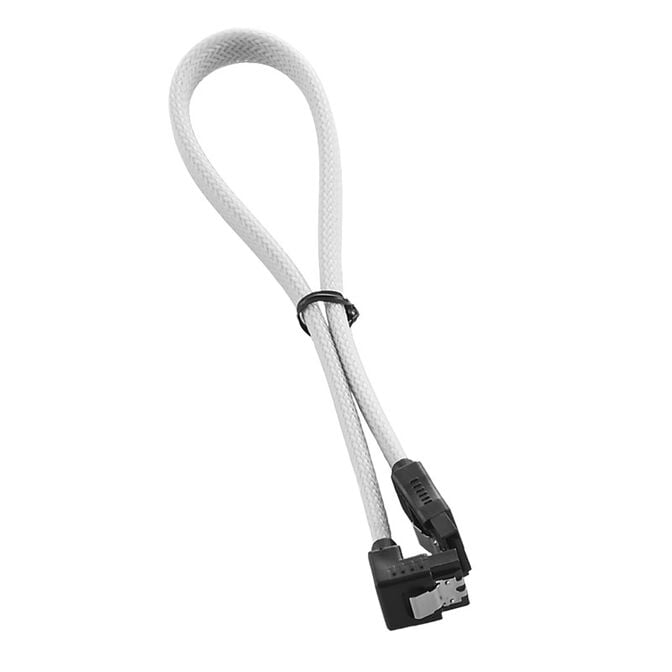 CableMod ModMesh Right Angle SATA 3 Cable 30cm - white image number 1
