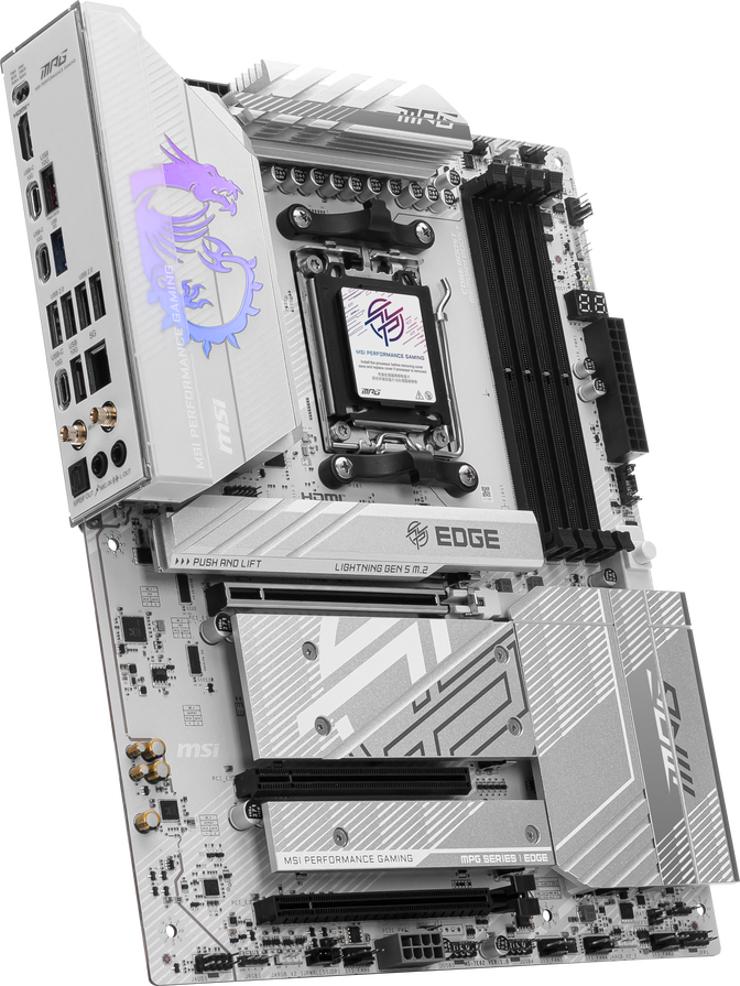 MSI MPG B850 Edge TI WiFi Mainboard, Sockel AM5, AMD B850, ATX, DDR5 image number 4