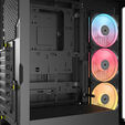 Corsair FRAME 4500X LX-R RGB PC Case, Mid-Tower, E-ATX, Tempered Glass - Black image number null