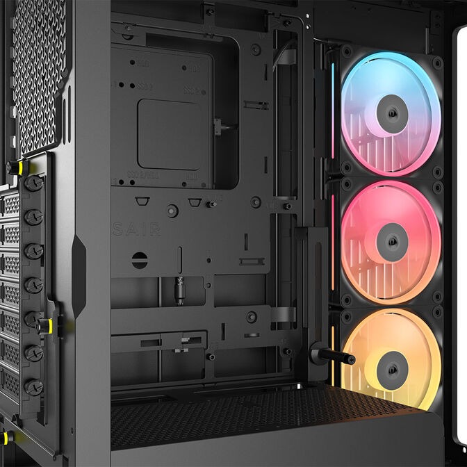 Corsair FRAME 4500X LX-R RGB PC Case, Mid-Tower, E-ATX, Tempered Glass - Black image number 15