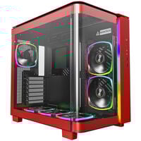 Montech KING 95 PRO Mid Tower, Tempered Glass, ARGB - Red