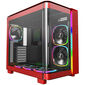 Montech KING 95 PRO Mid Tower, Tempered Glass, ARGB - Red