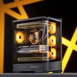 Jonsbo D400 PC-Geh&auml;use, Midi Tower, ATX, Tempered Glass - schwarz image number null