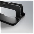 AXAGON STND-VB Vertikaler Laptop-St&auml;nder, einstellbare Breite, Aluminium - schwarz image number null