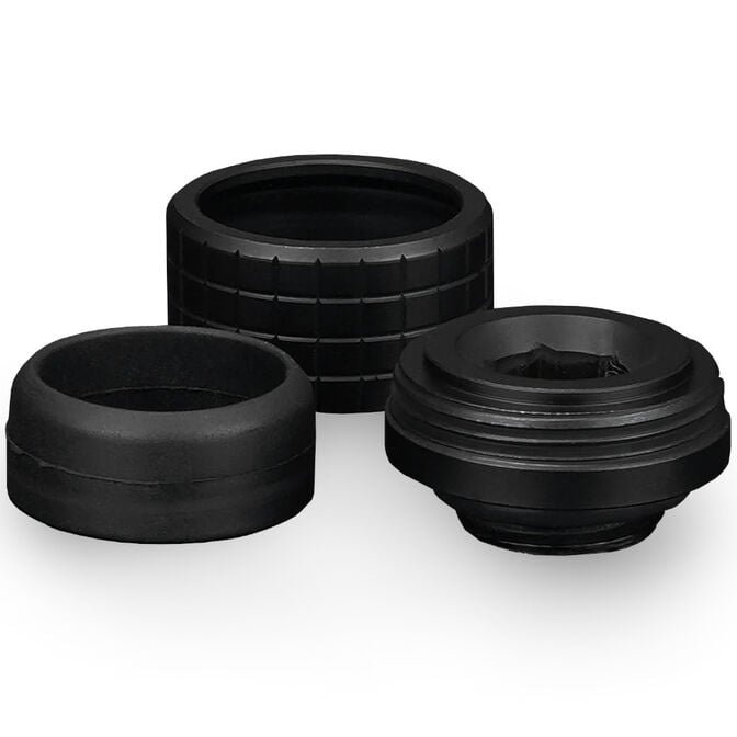 Thermal Grizzly DeltaMate Fitting, Messing, G1/4&rdquo;-Gewinde - schwarz, HT16, 6er-Pack image number 1