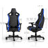 noblechairs EPIC Compact Gaming Stuhl  - schwarz/carbon/blau image number null