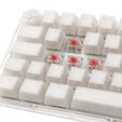 Ducky One 3 Aura White Mini Gaming Keyboard, RGB LED - MX-Silent-Red image number null