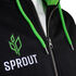 GamersWear SPROUT Basic Kapuzenjacke - Größe M, schwarz/grün image number null