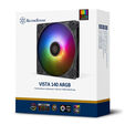 SilverStone VISTA Performance PWM Fan, ARGB - 140 mm, Black image number null