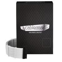 CableMod C-Series Pro ModMesh Sleeved 12V-2x6 12VHPWR Dual StealthSense-Kabel-Kit für Corsair RMi, RMx (Black Label) - weiß