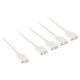 Kolink ARGB 1-4 splitter cable - 30cm, white