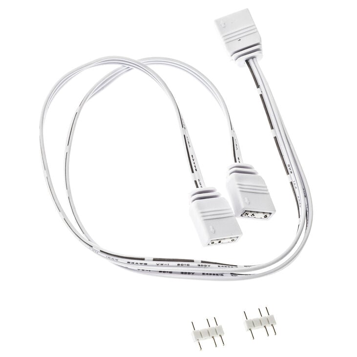 Kolink ARGB 1-2 splitter cable - 30cm, white image number 1