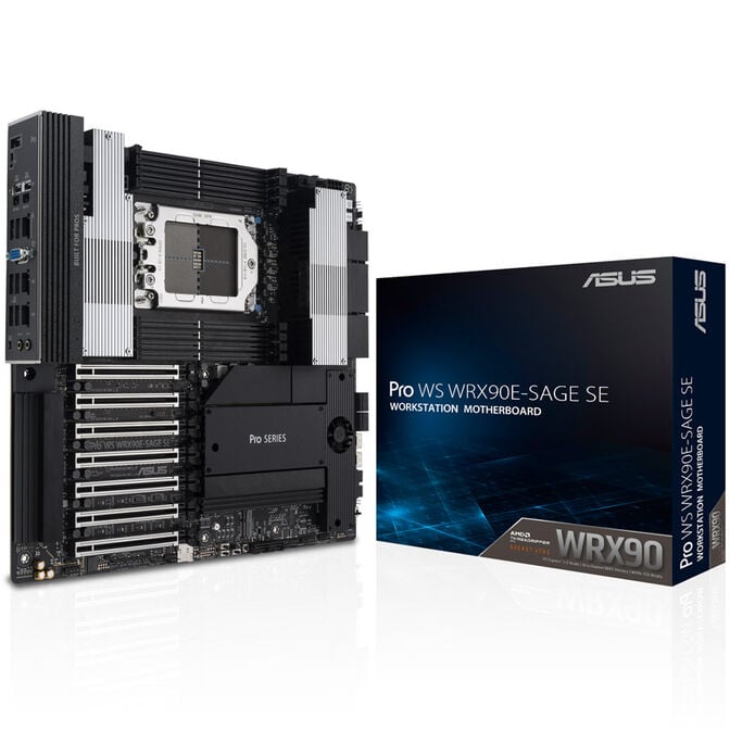 ASUS Pro WS WRX90E-Sage SE, AMD WRX90 Mainboard, Sockel sTR5, DDR5 image number 0