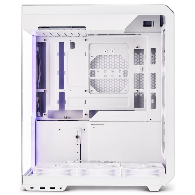 Ssupd Xhuttle PC case, mid tower, ATX, RGB, tempered glass - white image number 4