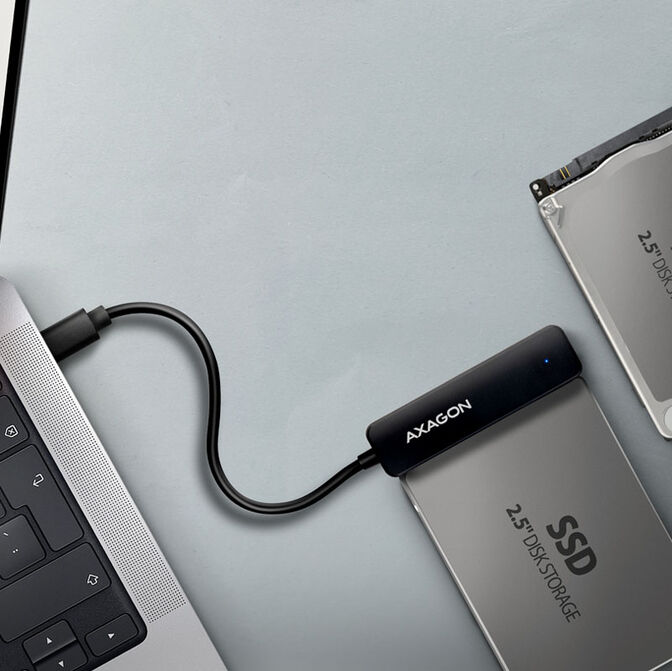 AXAGON ADSA-FP2C USB-C 3.2 Gen1 - SATA 6G 2.5" HDD/SSD FASTPort2 Adapter image number 4