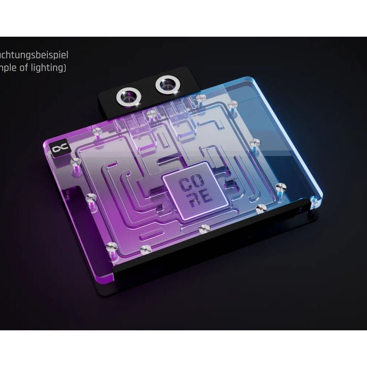 Alphacool Core GeForce RTX 5080 Vanguard/SUPRIM GPU Water Cooler, ARGB, with Backplate - Acrylic image number 2