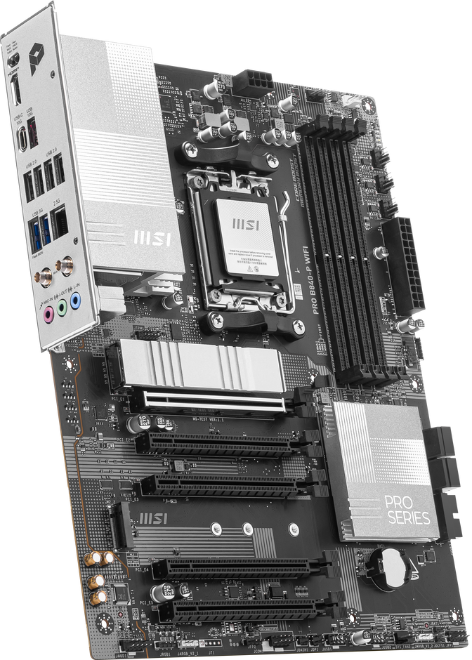 MSI PRO B840-P WiFi Mainboard, Sockel AM5, AMD B840, ATX, DDR5 image number 4