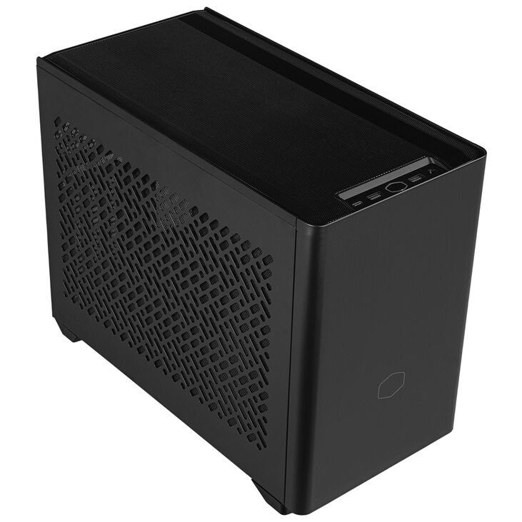 Cooler Master MasterBox NR200P V2 Mini-ITX Gehäuse, Tempered Glass - schwarz image number 1
