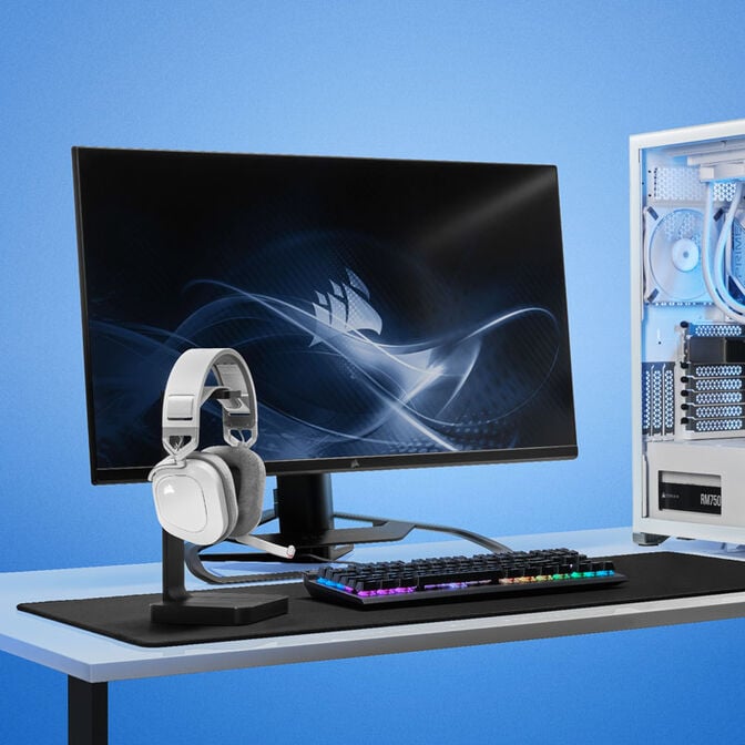 Corsair HS80 RGB Wireless Gaming Headset - white image number 5