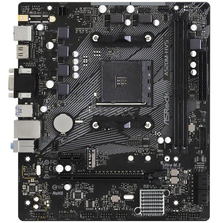 ASRock A520M-HVS, AMD A520 motherboard - Socket AM4 image number 2