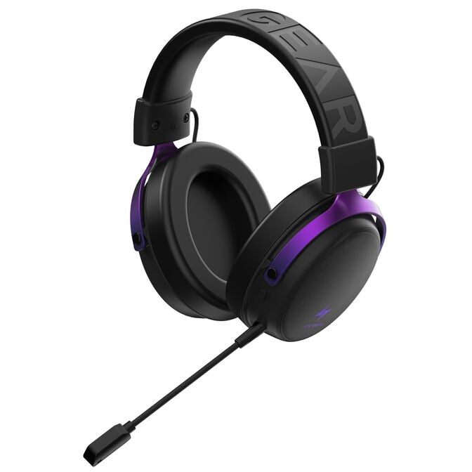 ATK Neptune N9 Ultra Gaming-Headset, kabellos, 7.1 - schwarz/purpur image number 1
