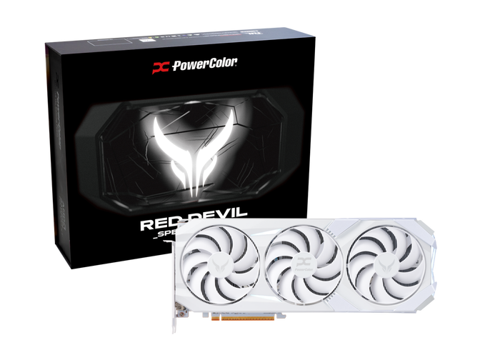 PowerColor Red Devil Spectral White Radeon RX 9070 XT Grafikkarte, 16384 MB GDDR6 image number 0