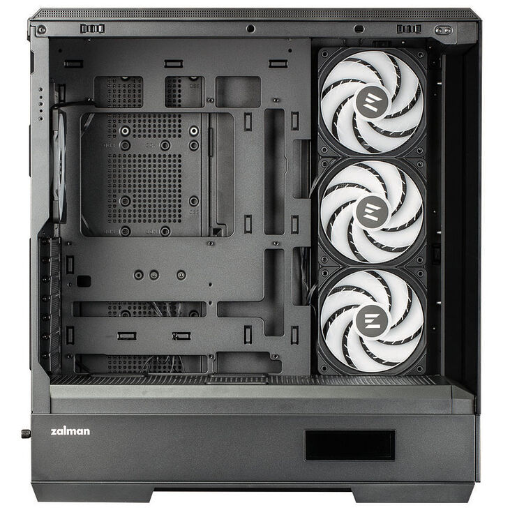 Zalman P50 DS PC Case, Mid Tower, ATX, RGB, Tempered Glass - Black image number 5