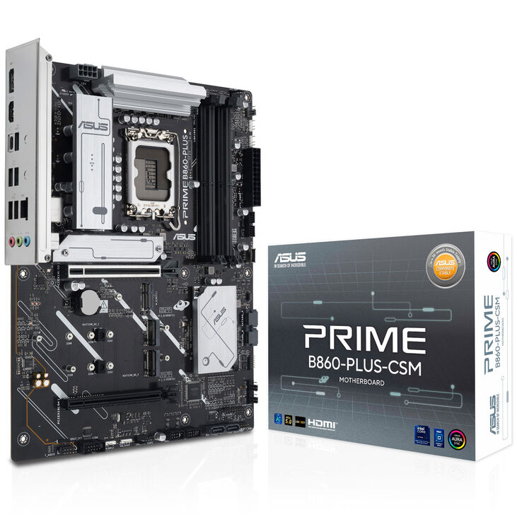 ASUS Prime B860-Plus Mainboard, Sockel LGA 1851, Intel B860, ATX, DDR5 image number 0