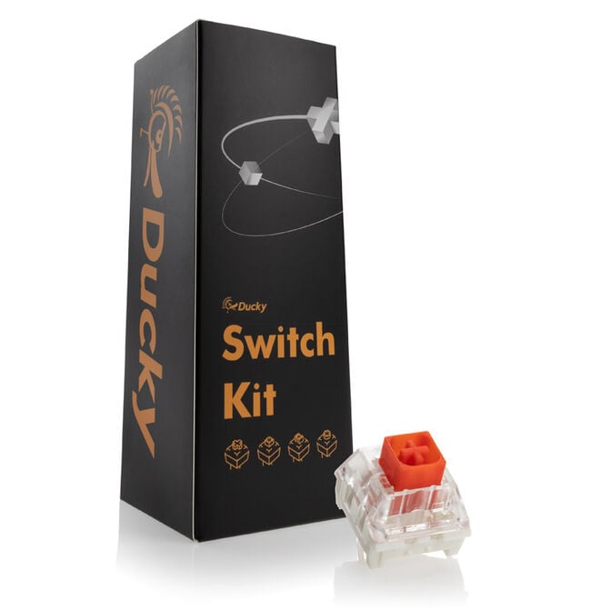 Ducky Kailh Box Red Switches, mechanical, 3-Pin, linear, MX-Stem, 45g - 110 pieces image number 0