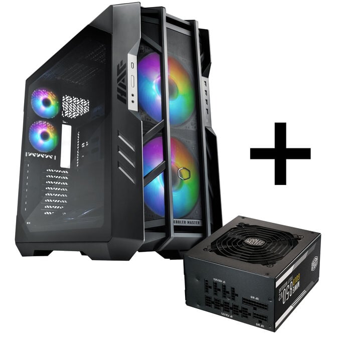 Cooler Master HAF 700 Big-Tower + Cooler Master MWE Gold V2, 80 PLUS Gold Netzteil, modular, PCIe 5.0 - 850 Watt image number 0