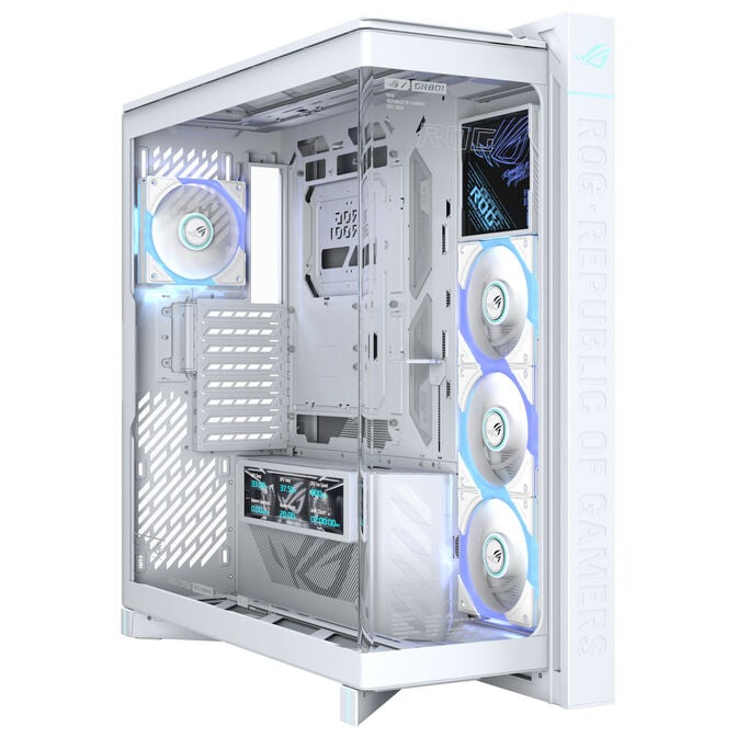 ASUS ROG Cronox GR801 PC-Geh&auml;use, Big-Tower, E-ATX, ARGB, Tempered Glass - wei&szlig; image number 1
