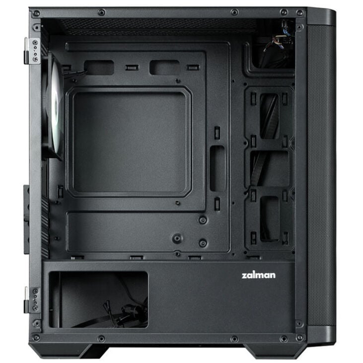 Zalman M4 PC Case, Mini Tower, mATX, RGB, Tempered Glass - black image number 4
