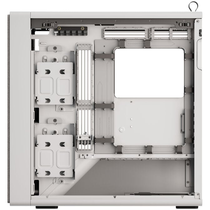 HAVN BF 360 PC Case, Midi Tower, E-ATX, Tempered Glass - White image number 6