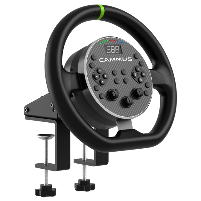Cammus C5 Direct Drive Steering Wheel + Table Clamp image number 0