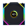 Lian Li UNI FAN SL Wireless LCD L&uuml;fter, ARGB, PWM - 120 mm, schwarz image number null