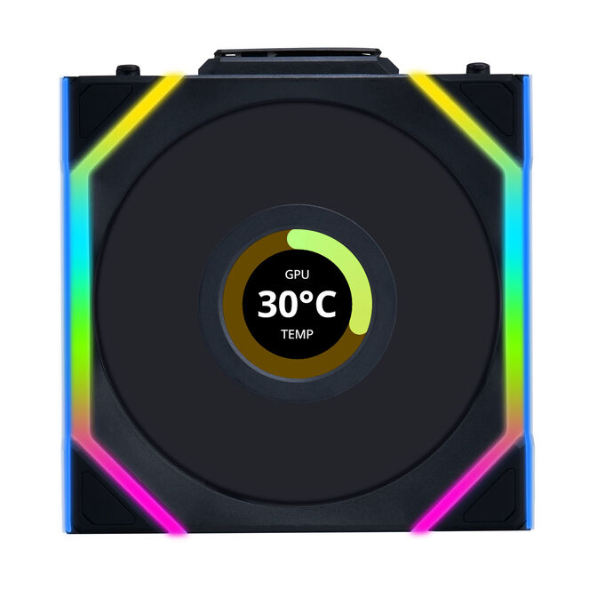 Lian Li UNI FAN SL Wireless LCD L&uuml;fter, ARGB, PWM - 120 mm, schwarz image number 0