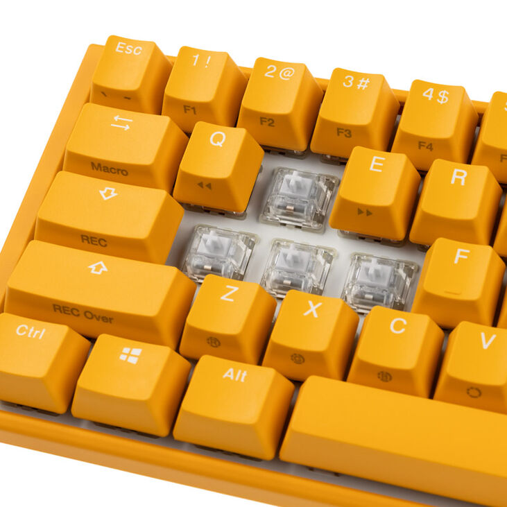 Ducky One 3 Yellow Mini Gaming Tastatur, RGB LED - MX-Clear (US) image number 4