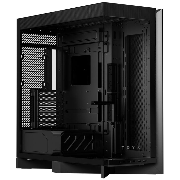 TRYX LUCA L70 PC-Gehäuse, Midi-Tower, E-ATX, Tempered Glass - schwarz image number 4