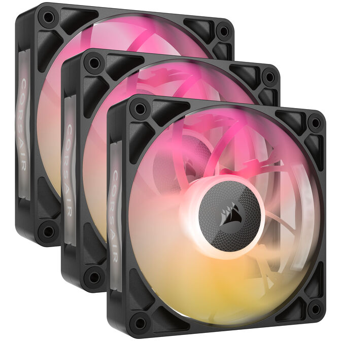 CORSAIR iCUE LINK RX120 MAX RGB PWM L&uuml;fter - 3er-Pack, 120mm, schwarz image number 0