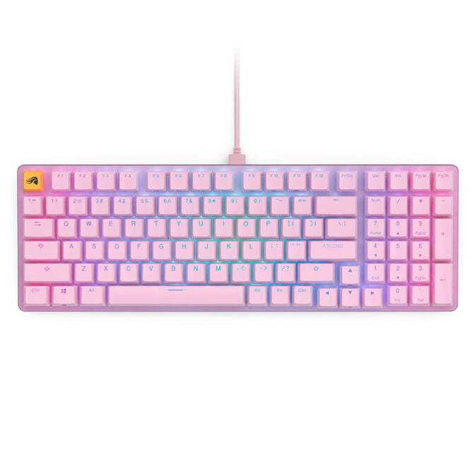 Glorious GMMK 2 Full-Size Tastatur - Fox Switches, ANSI-Layout, pink image number 1