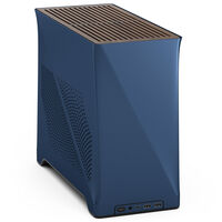 Fractal Design Era 2 Mini-ITX Geh&auml;use, Walnussholz-Panel &ndash; Blau