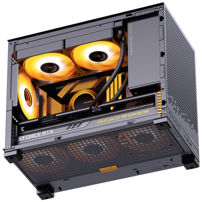 Jonsbo D32 PRO Black PC-Geh&auml;use, Mini-Geh&auml;use, mATX, Tempered Glass - schwarz image number 7