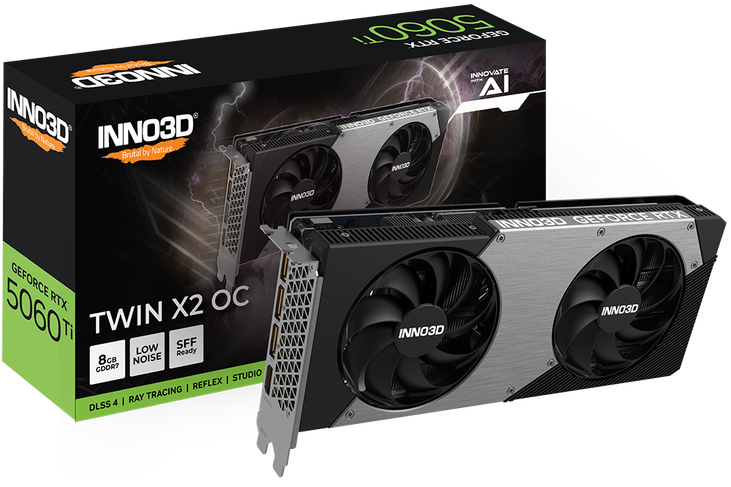 INNO3D GEFORCE RTX 5060 Ti Twin X2 OC, 8192 MB GDDR7 image number 0