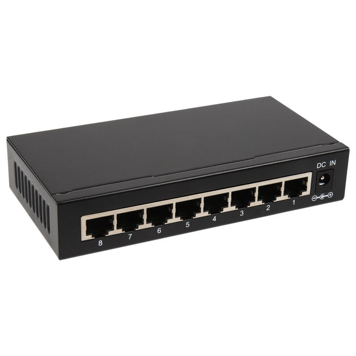 InLine Gigabit Network Switch 8-Port, 1GBit/s, Desktop, fanless image number 1