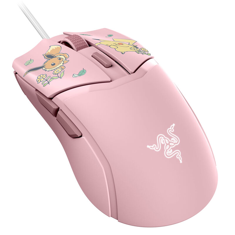 Razer Cobra Gaming-Maus, kabelgebunden, 8.500 DPI, Chroma RGB - Pikachu/Eevee
