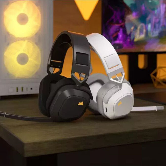 Corsair HS80 Max Wireless Gaming Headset - white image number 7