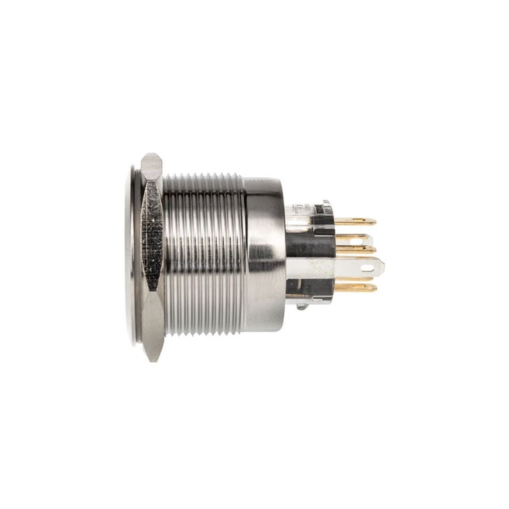 DimasTech Vandalism Button 25mm, Silverline Dot - RGB image number 2